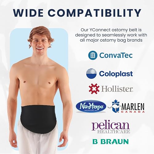 Miniatura 5 de Cinturón de ostomía para hombres y mujeres  Fundas de bolsa de ostomía para deportes  Cinturón discreto de ileostomía  Funda para bolsa de ostomía