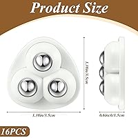 Vista 82 de Honoson 8 Pcs Self Adhesive Caster Wheels Appliance Rollers Appliance Sliders for Kitchen 360° Swivel Universal Wheel Mini Small Kitchen