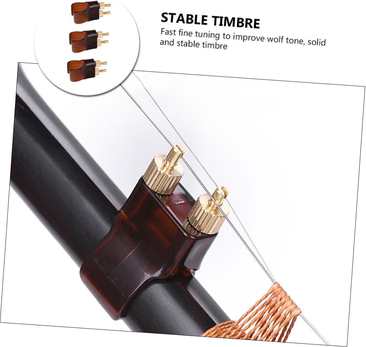 Abaodam 12pcs String Adjusters for Erhu Fine Tuners Precision Positioning Easy Installation and Accessories for Musicians and Beginners