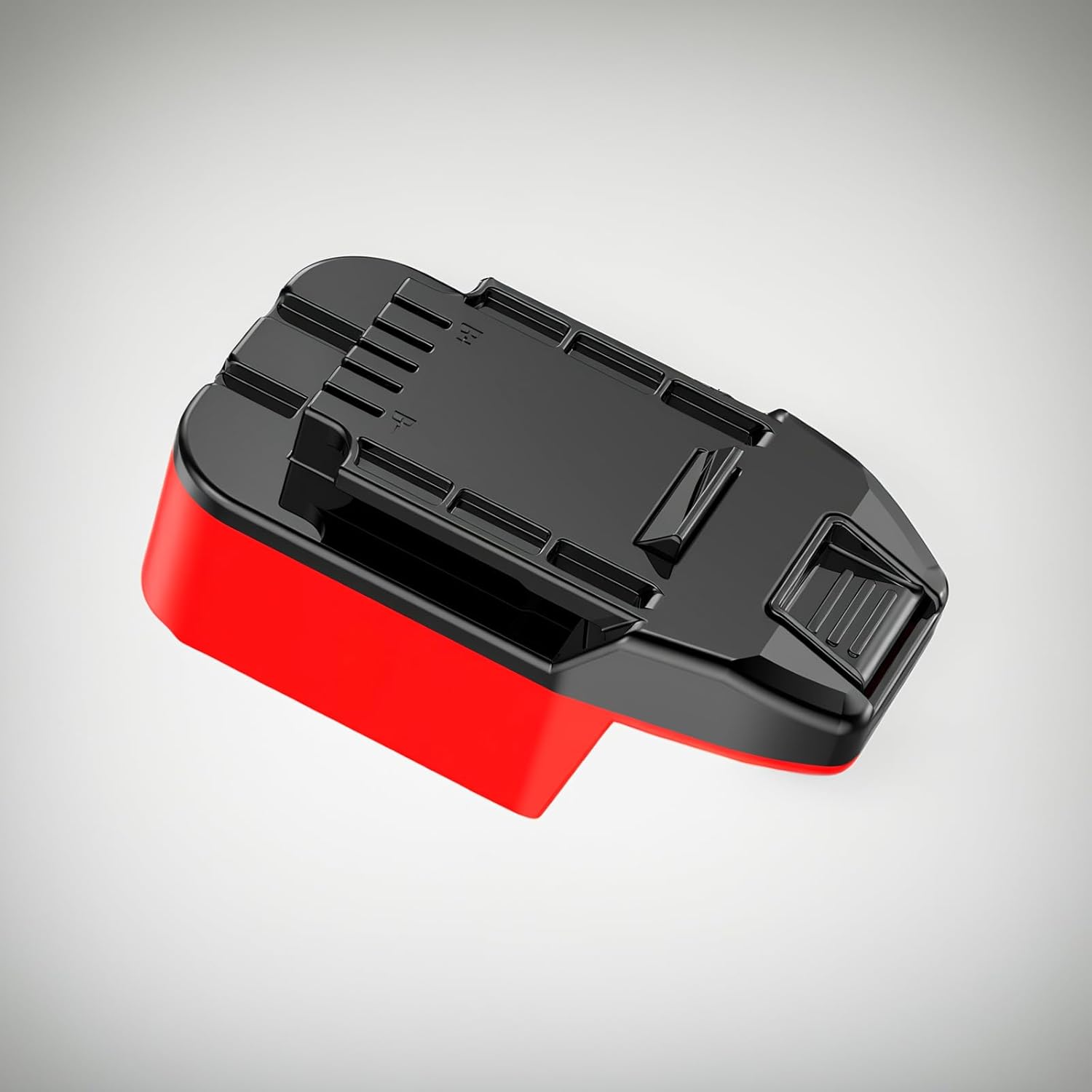 Adapter for Bauer 20V Tools - Compatible with Milwaukee M18 RED Batteries (Not V-18 Model) for Powering, No Charging Function, Red-Black, 1 Adapter Only - Image 8