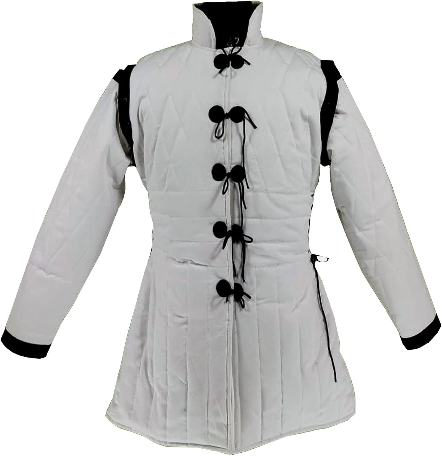 Thick Padded White Gambeson, Cotton Padded jacket Men Costume Renaissance Knight LARP Reenactment By MEDIEVAL KNIGHTS