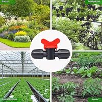 Hydrogarden 10 Stück Tropfbewässerung Widerhaken-Kugelhahn 16Mm 1/2 Zoll Tropfbewässerungsschlauch Absperrventil Tropfbewässerungsteile – Ansicht 5