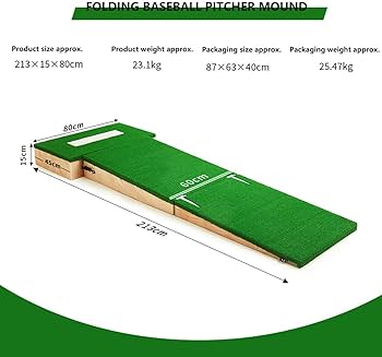 Amazon.co.jp: ピッチャーマウンド野球、折りたたみ式ピッチング