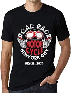 ONE IN THE CITY Men's Graphic T-Shirt Motorcycle Road Race Since 2035