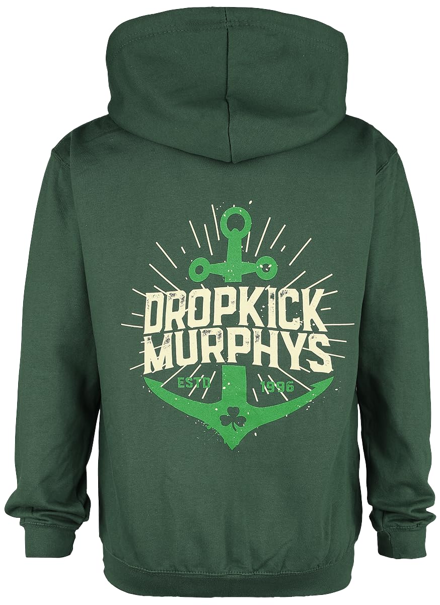 Dropkick Murphys Anchor Admat Green Männer Kapuzenjacke dunkelgrün