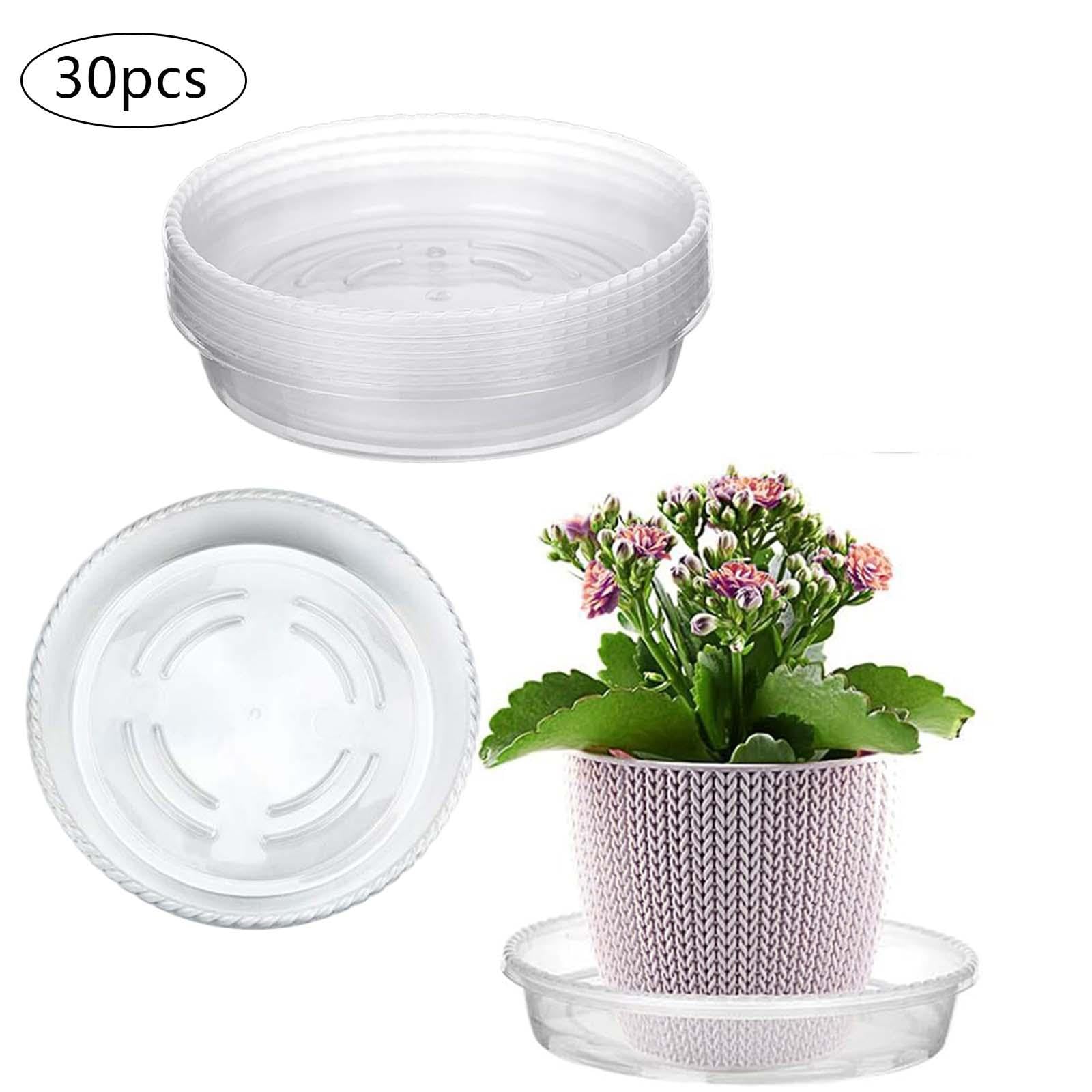 30 Stück Blumentopf-Untersetzer, Pflanzen-Untersetzer, Abtropfschalen, Pflanzenschale für drinnen und draußen, 20 cm