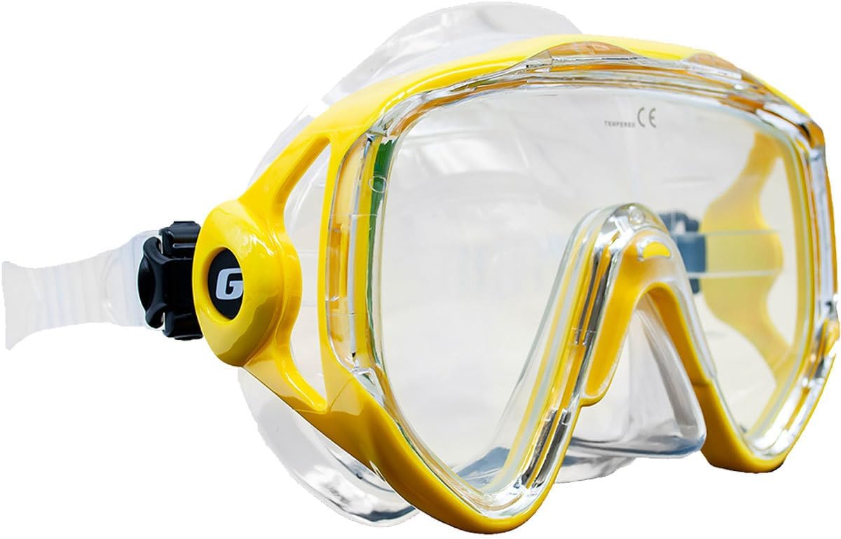 Genesis Dive Mask - Tatura, Single Lens, Ice Blue, Scuba Diving