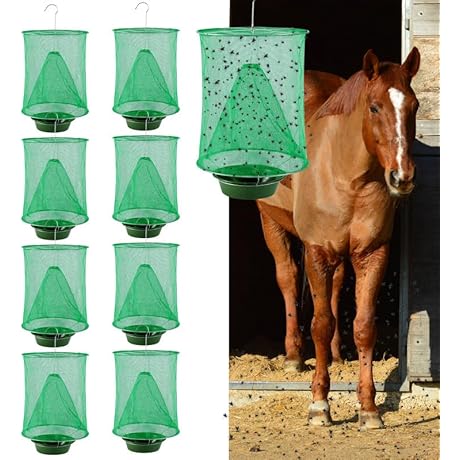 Ranch Fly Trap - Fly Traps Outdoor Hanging (8-Pack)