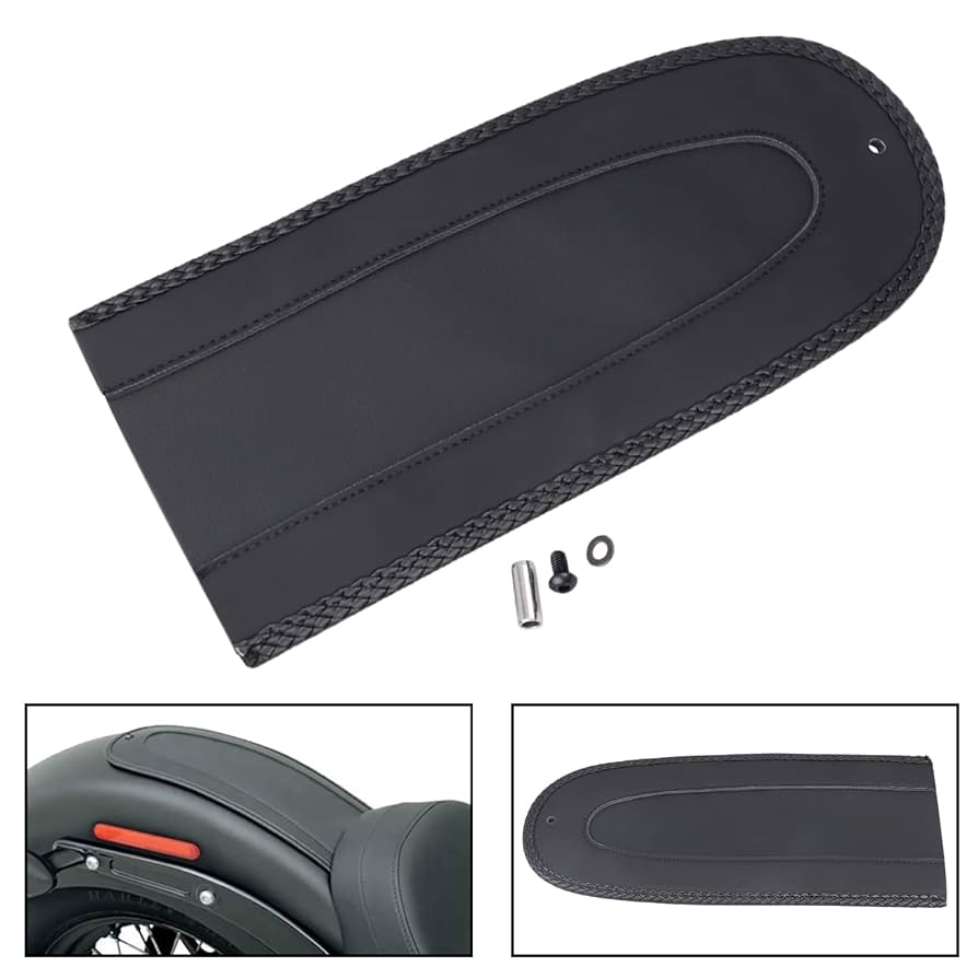 Amazon | XMMT リアフェンダービブ ブラックレザー ソロシート