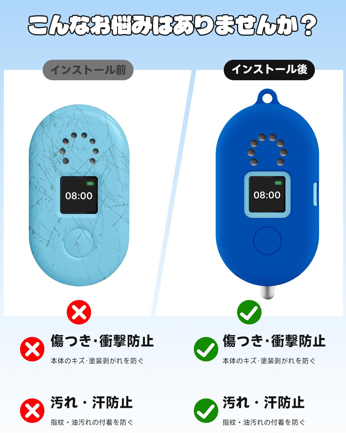 Amazon.co.jp: [1+1枚セット] LAZIRO ケース MIXI みてねみまもりGPS