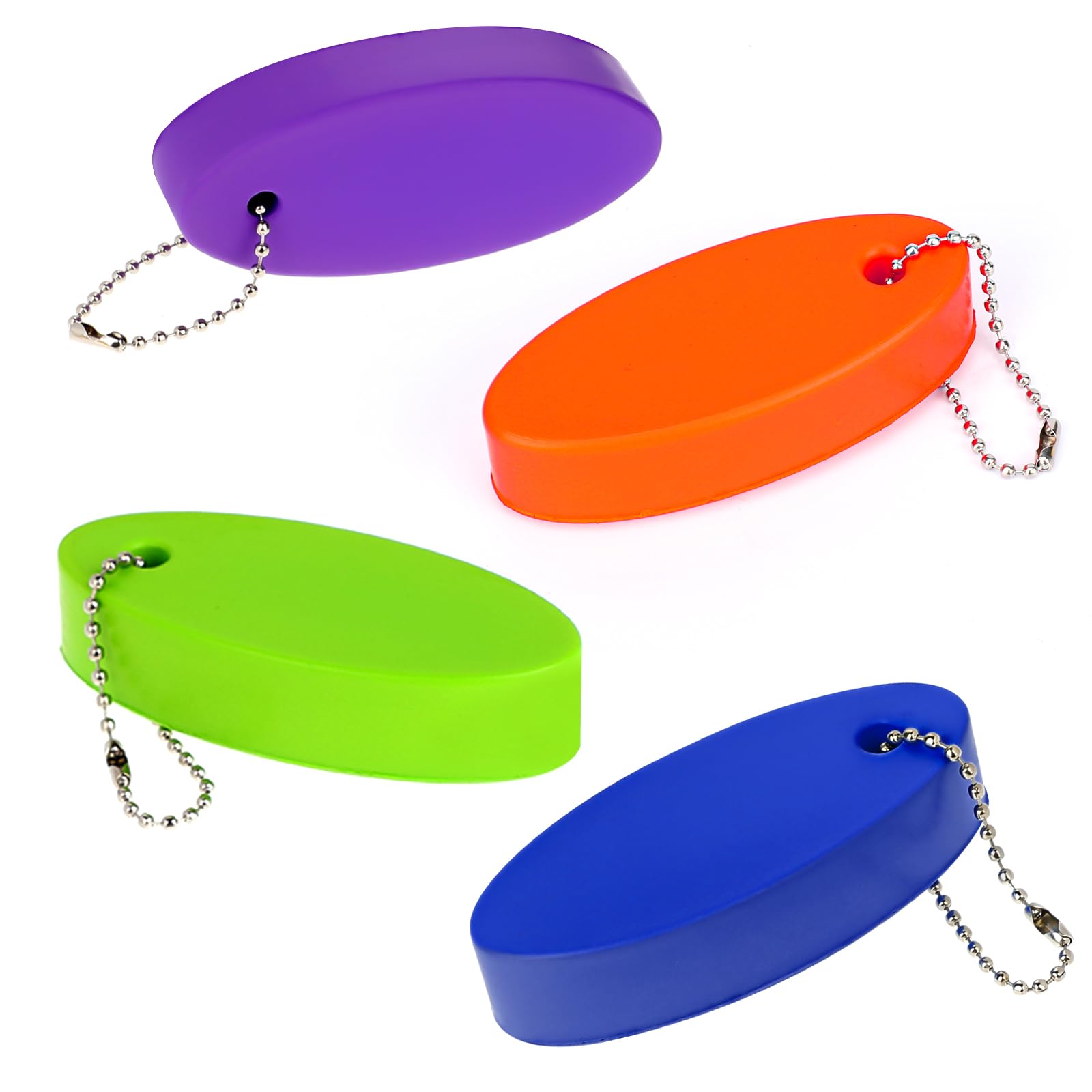 Floating Keychain for Boat Keys, 4 Pack Waterproof Key Rings Pendant