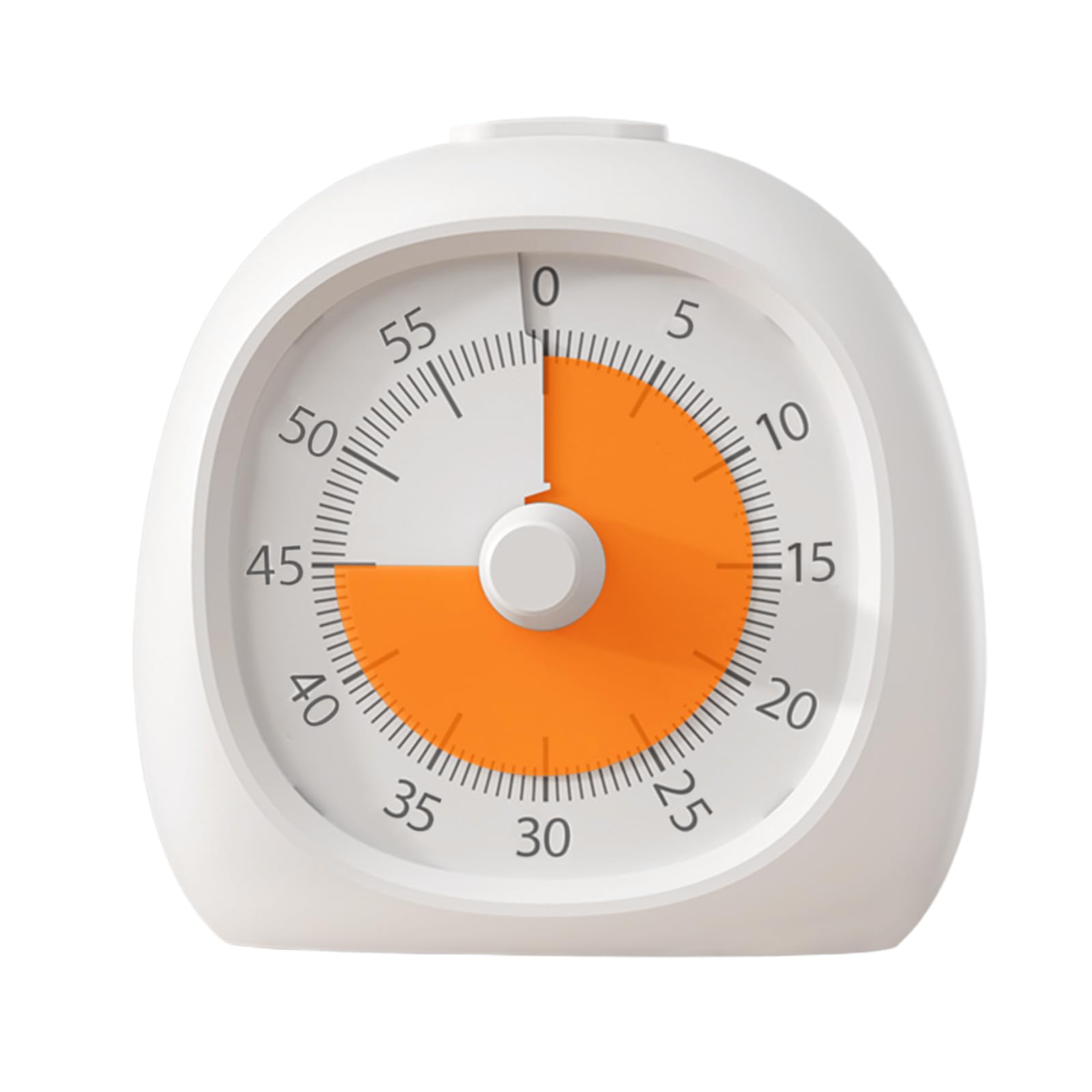 WD&CD 60 Minute Visual Timer for Students & Adults Silent Countdown Desk Timer for Classroom Kitchen Study Focus Time Management Tool, White
