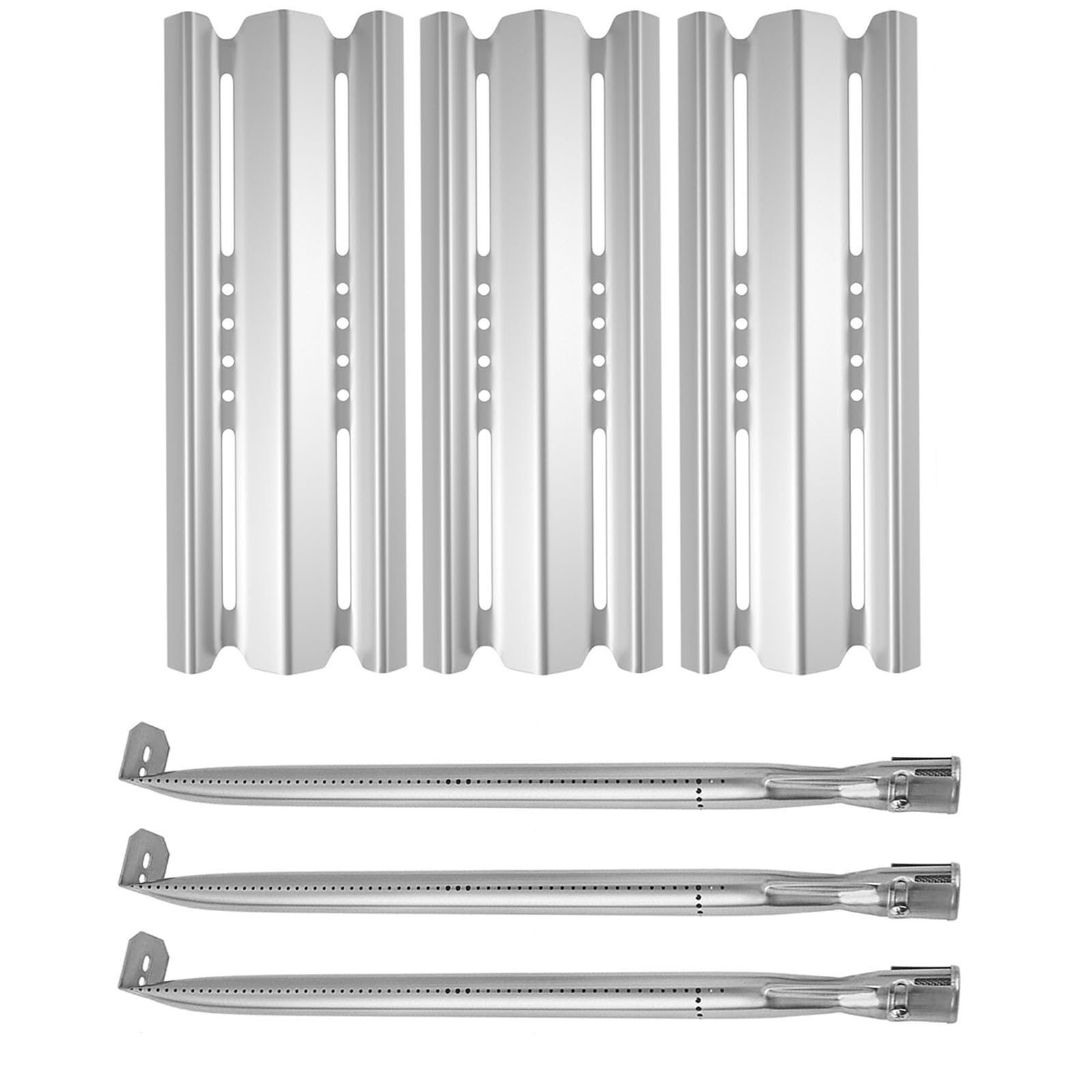 WELL GRILL Sear Plate & Bruciatore - Set di 3 tubi per barbecue a gas Napoleon Legend LEX 485 605 730 Series, Prestige 500, Rogue 365, LD485RB, LD485RSIB, in acciaio inox