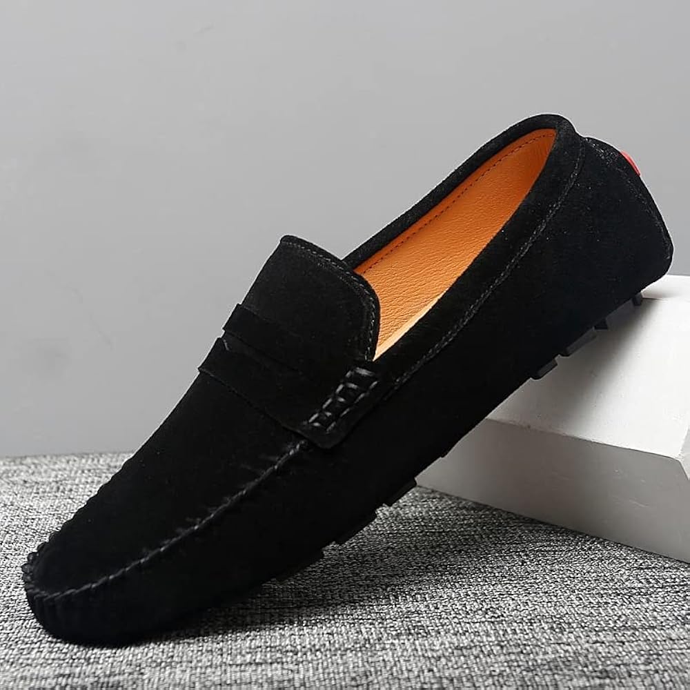Black Casual Loafers For Men
