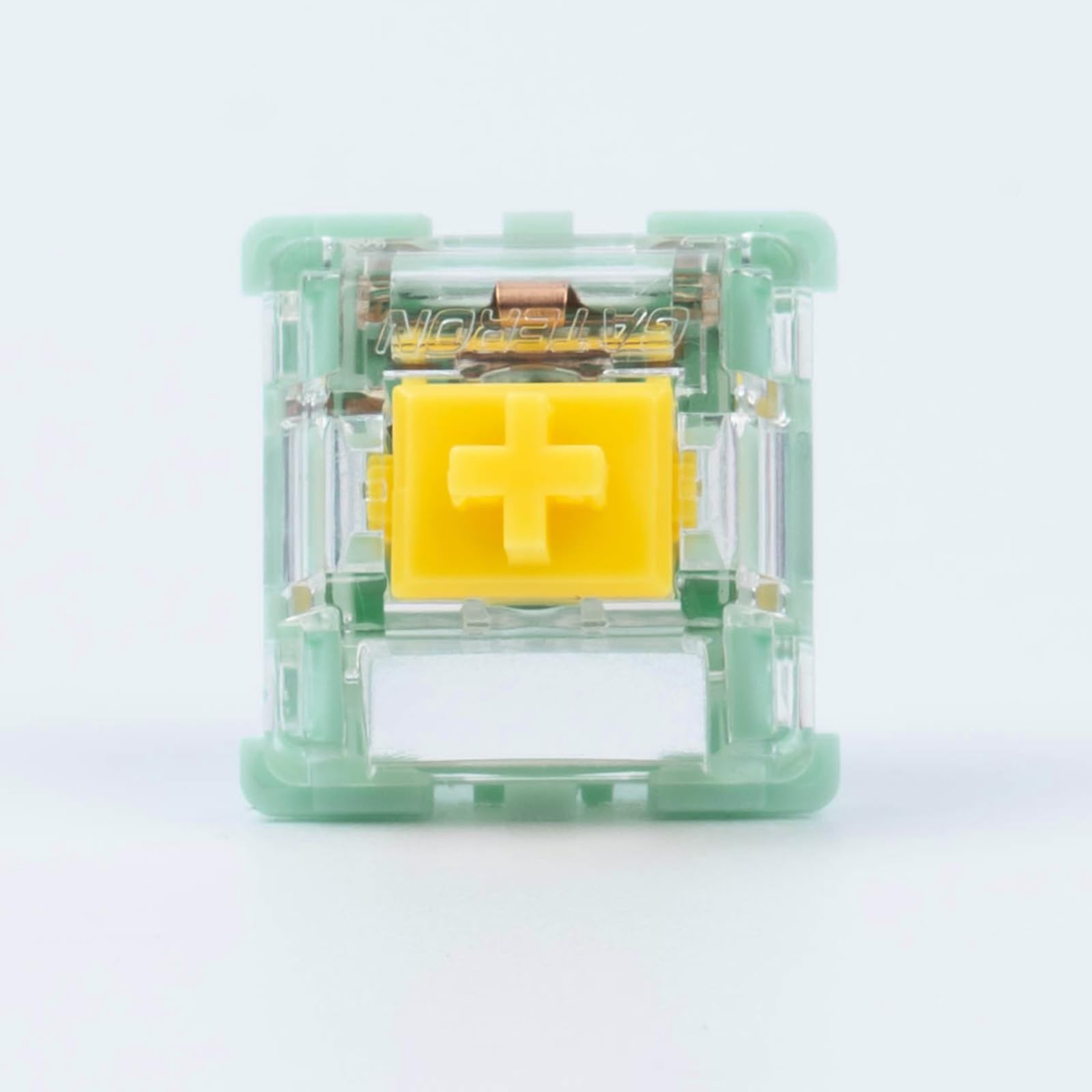 Kutethy X Gateron JADE Series 3.0 Double Stage Spring Yellow Switches,3-Pin 55gf Linear/Pre Lubed for Mechanical Keyboard (Yellow,90pcs)