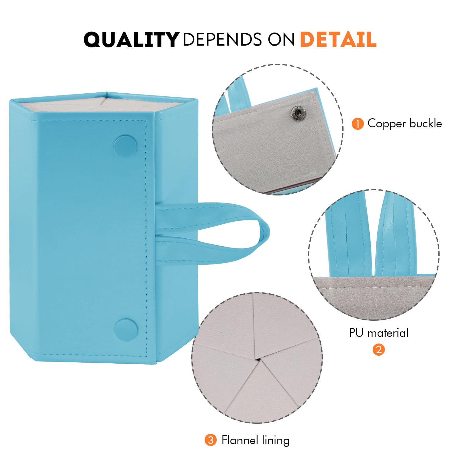 SMARTTOP Organizador de gafas de sol, 5 ranuras, 6 ranuras, caja de almacenamiento de lentes de poliuretano, múltiples pantallas colgantes