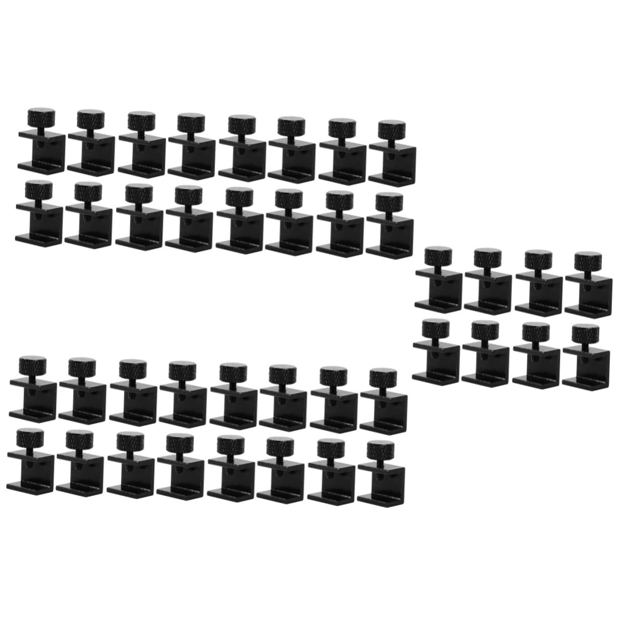 ULTECHNOVO 40 Stk Druckerclip Bettklemme für 3D-Drucker Bettclip für 3D-Drucker Druckbefestigungsklammern Glasbett-Stabilclip Heißbett-Glasklemme Glasklemme für 3D-Drucker Aluminiumlegierung