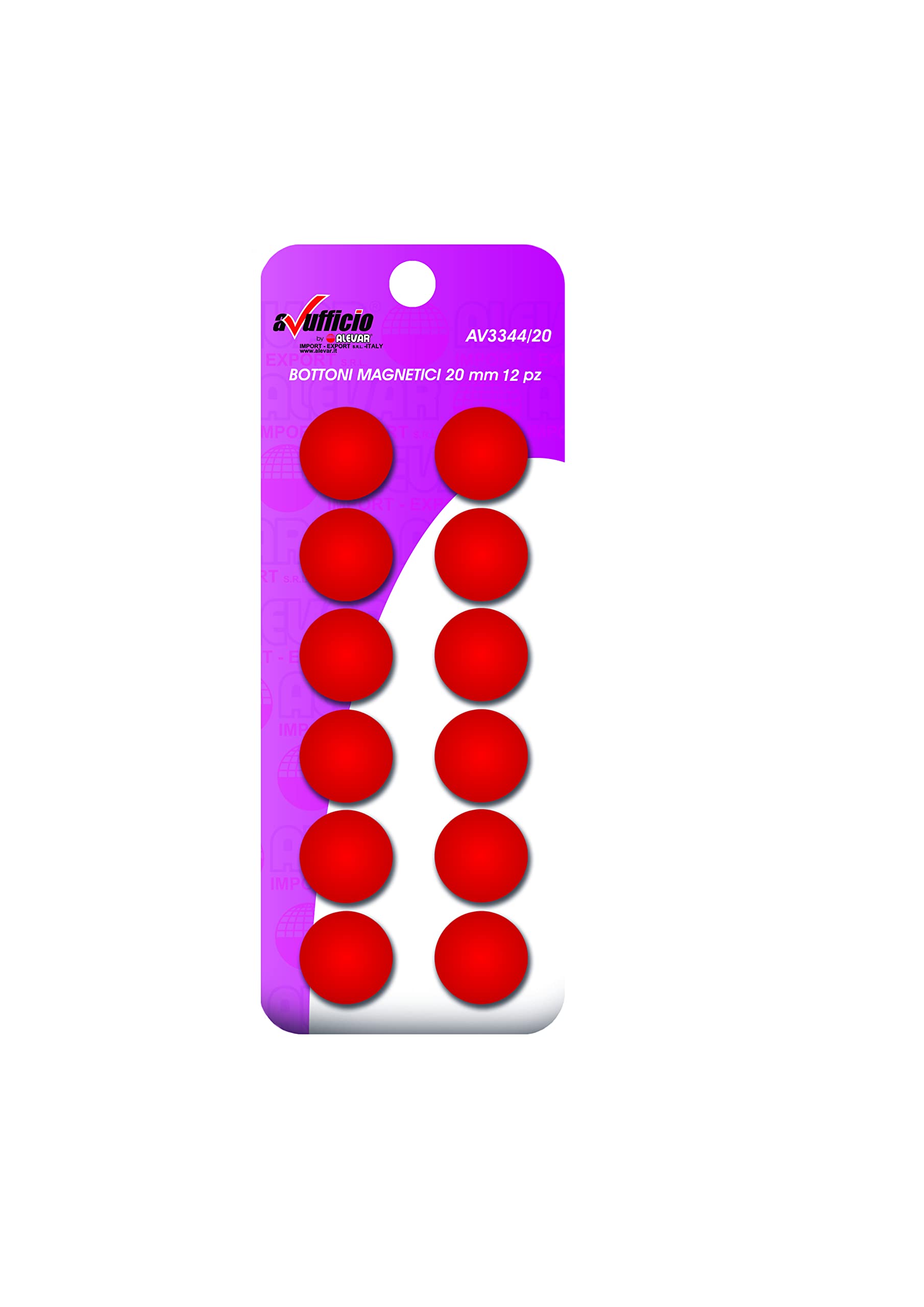 Bottoni Magnetici Verdi 20mm - 12 Pezzi Per Bacheche E Frigoriferi - Foto 3