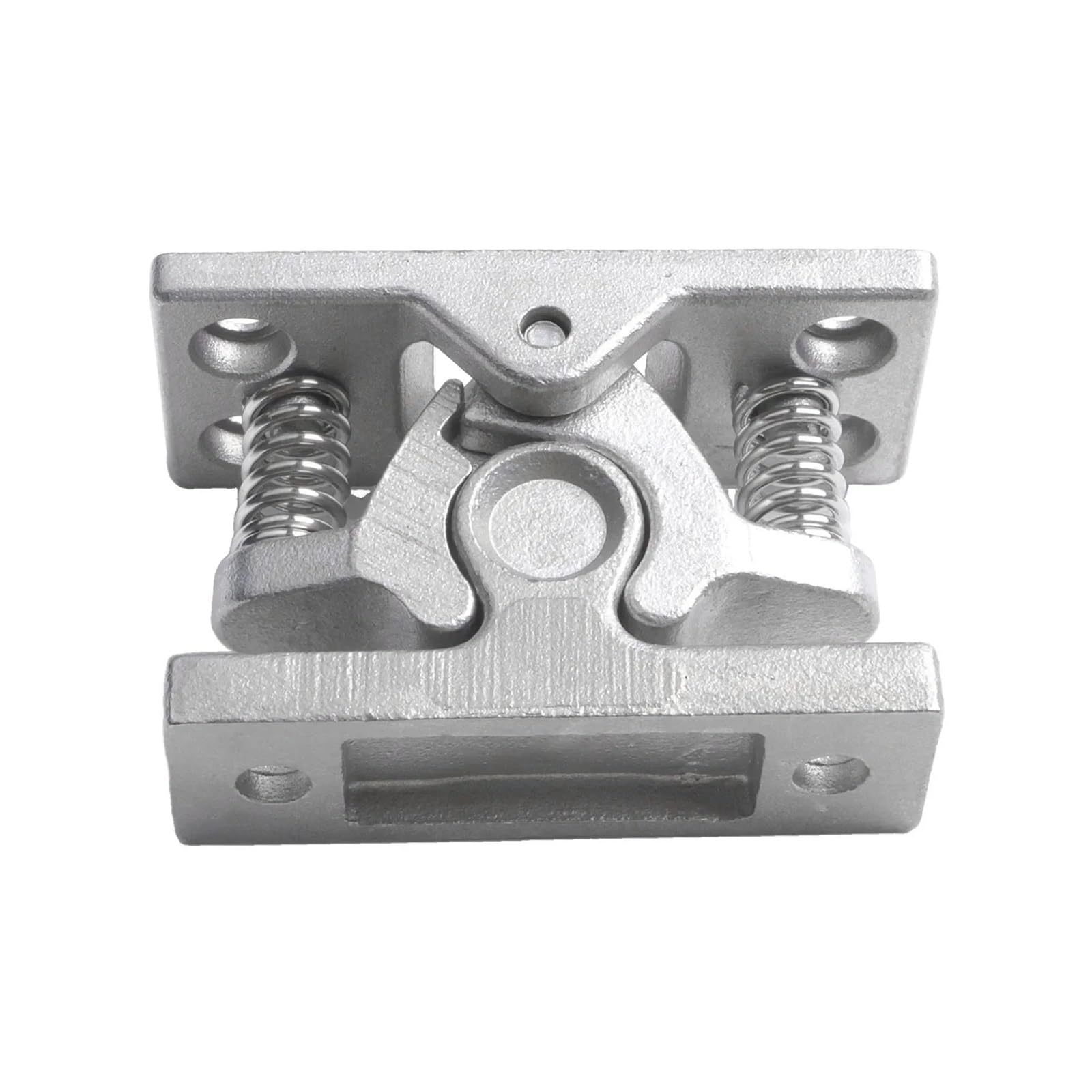 Doppelrollenverschluss Doppelrollenverschluss mit gefederter Türschloss-Stoppklemme, RV-Türklemmclip, Federschloss, Perlentür-Rollenriegel(Silver)