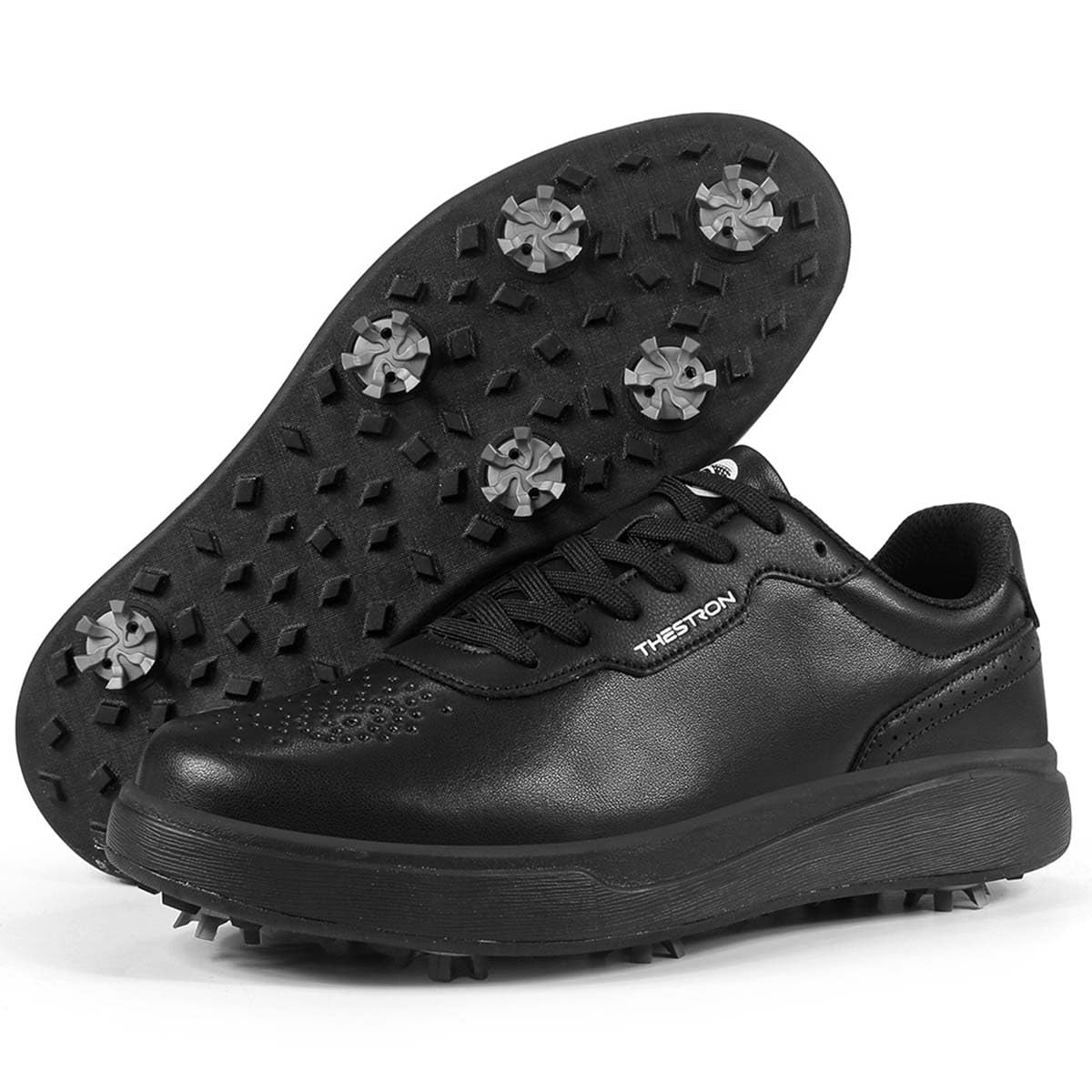 Scarpe da Golf da Uomo Professionali Antiscivolo | Scarpe da golf leggere e traspiranti, con supporto plantare, facili da indossare e comode, impermeabili