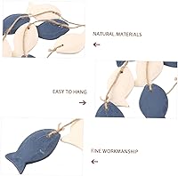 Vista 3 de Decoración mediterránea de madera de peces para decoración de habitación de hogar y playa