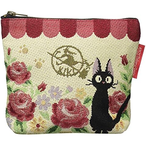 Marushin 0524102400 Pouch Ghibli Kiki's Delivery Service Gigi Approx. 6.7 x 8.5 x 2.4 inches (17 x 21.5 x 6 cm), Under Eaves Cover