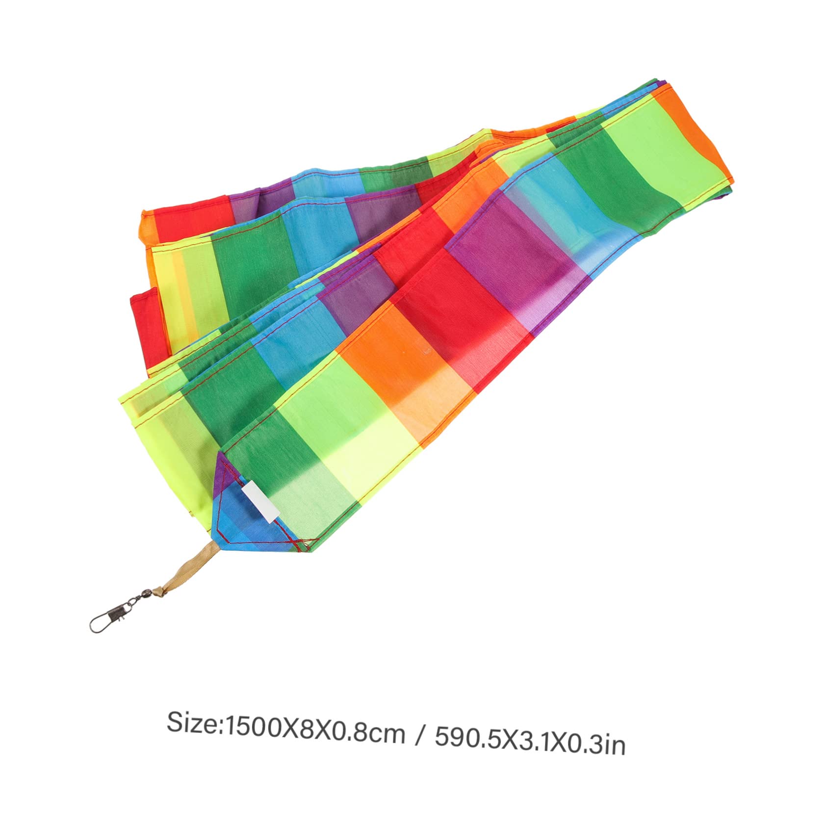 Mipcase Rainbow Tail 15m Long Kite Streamer Tail Kite Accessory for Flying Decorations
