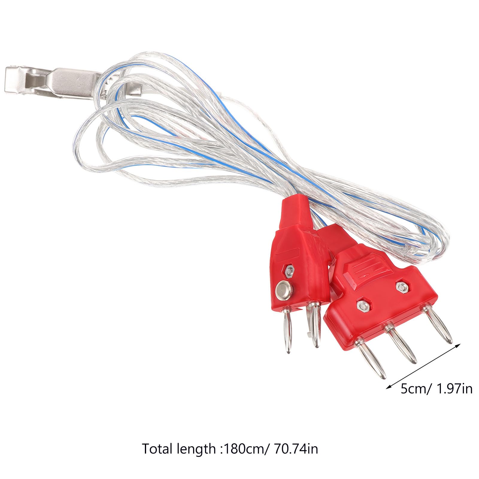 VICASKY Pince de Câble en Acier Inoxydable pour Corde de Corps D'escrime, Connexion Fiable et Précision, Accessoire Indispensable pour Équipement D'escrime Rouge