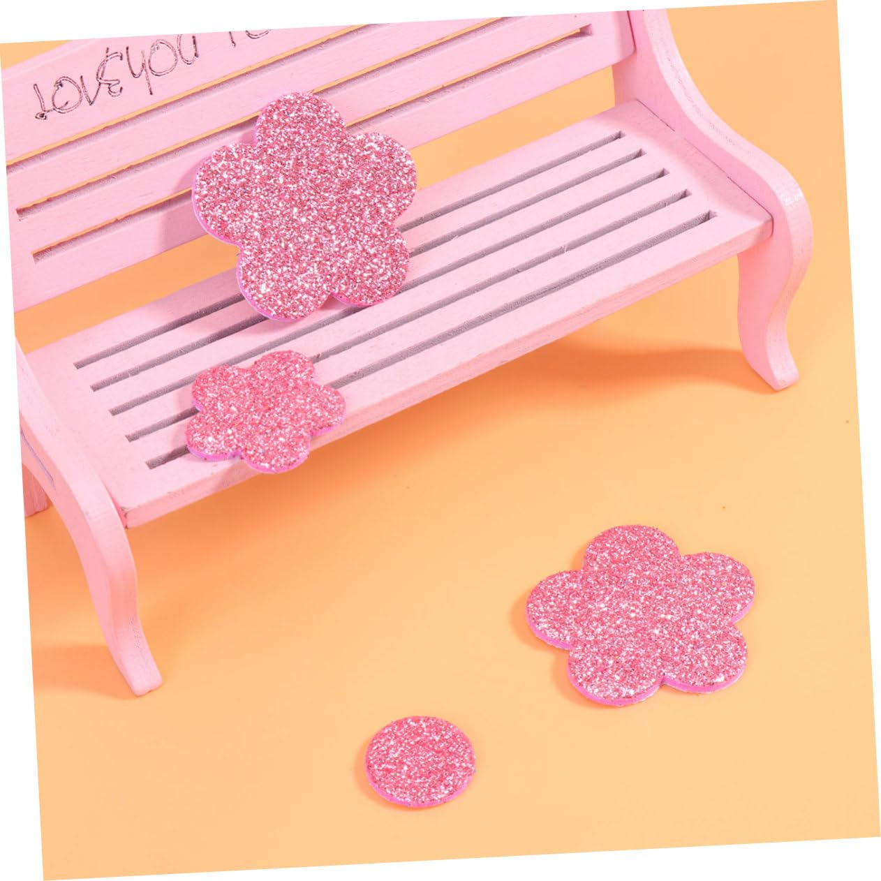 NUOBESTY 3piezas Stickers De Flores De Brillo De Eva Autoadhesivos De Parches Decorativos Para Manualidades y Scrapbooking