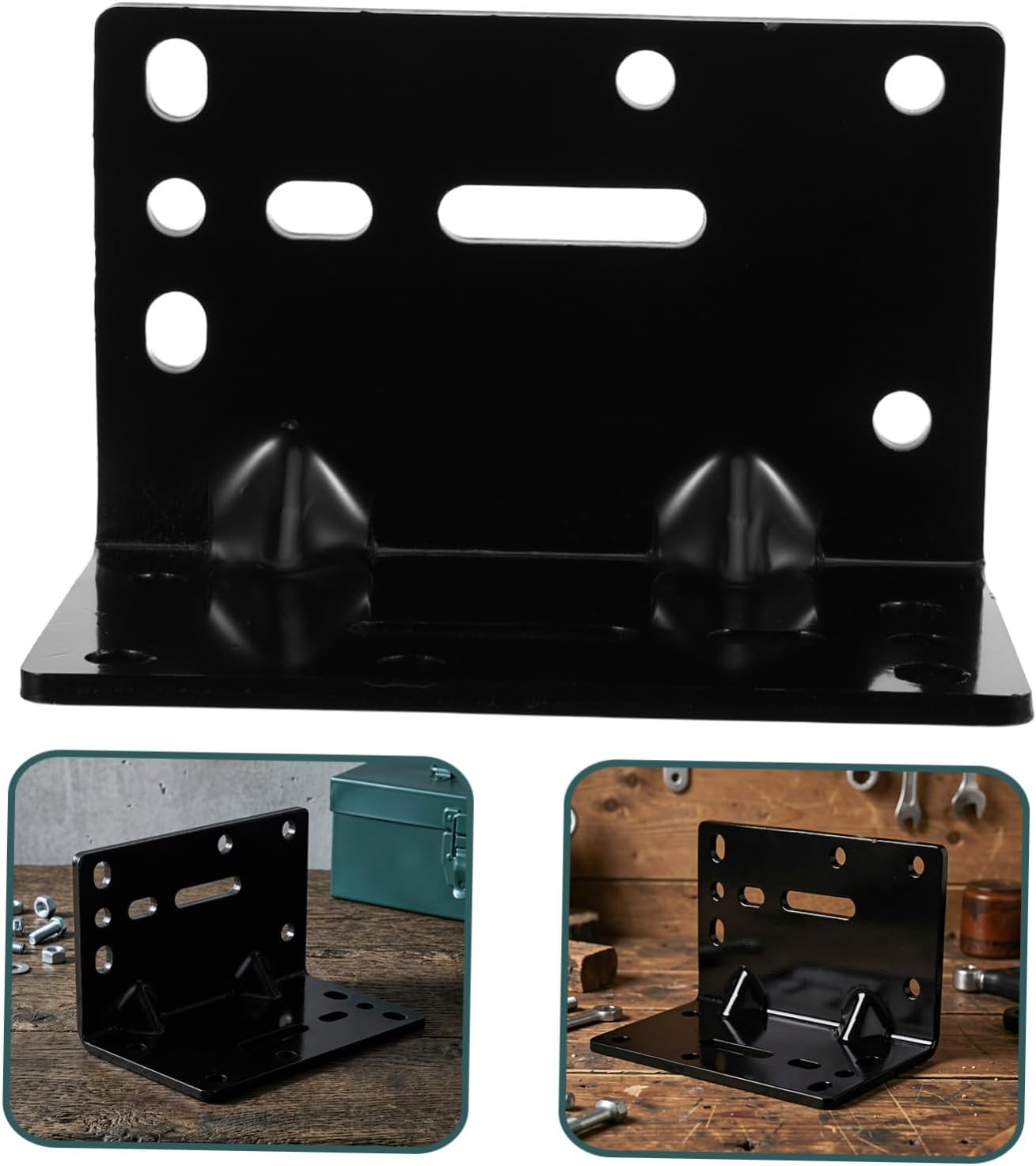 Winch Mount Bracket Plate for Trailers, Right Angle Steel