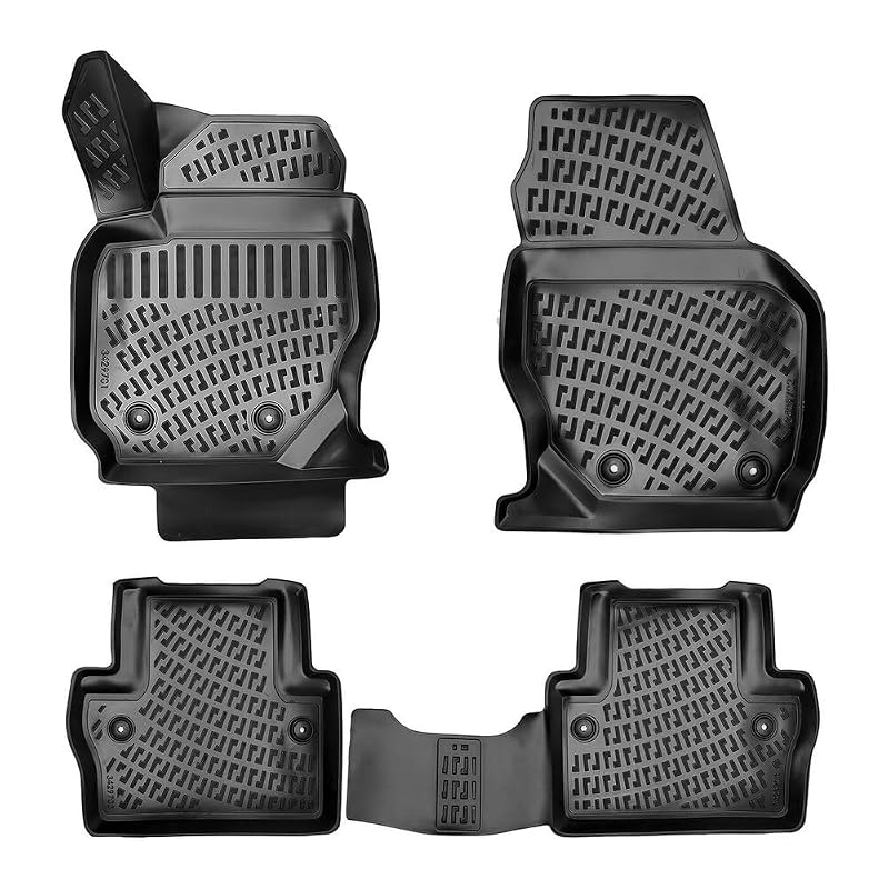 Forro de porta-malas em TPE RizLiner para Volvo S80, XC70 e V70, encaixe específico, preto, 1 unidade