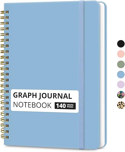 Miniatura 29 de Cuaderno rayado en espiral para mujeres y hombres, 140 páginas, cuaderno de tapa dura con rayas universitarias para trabajo y toma de notas, diarios