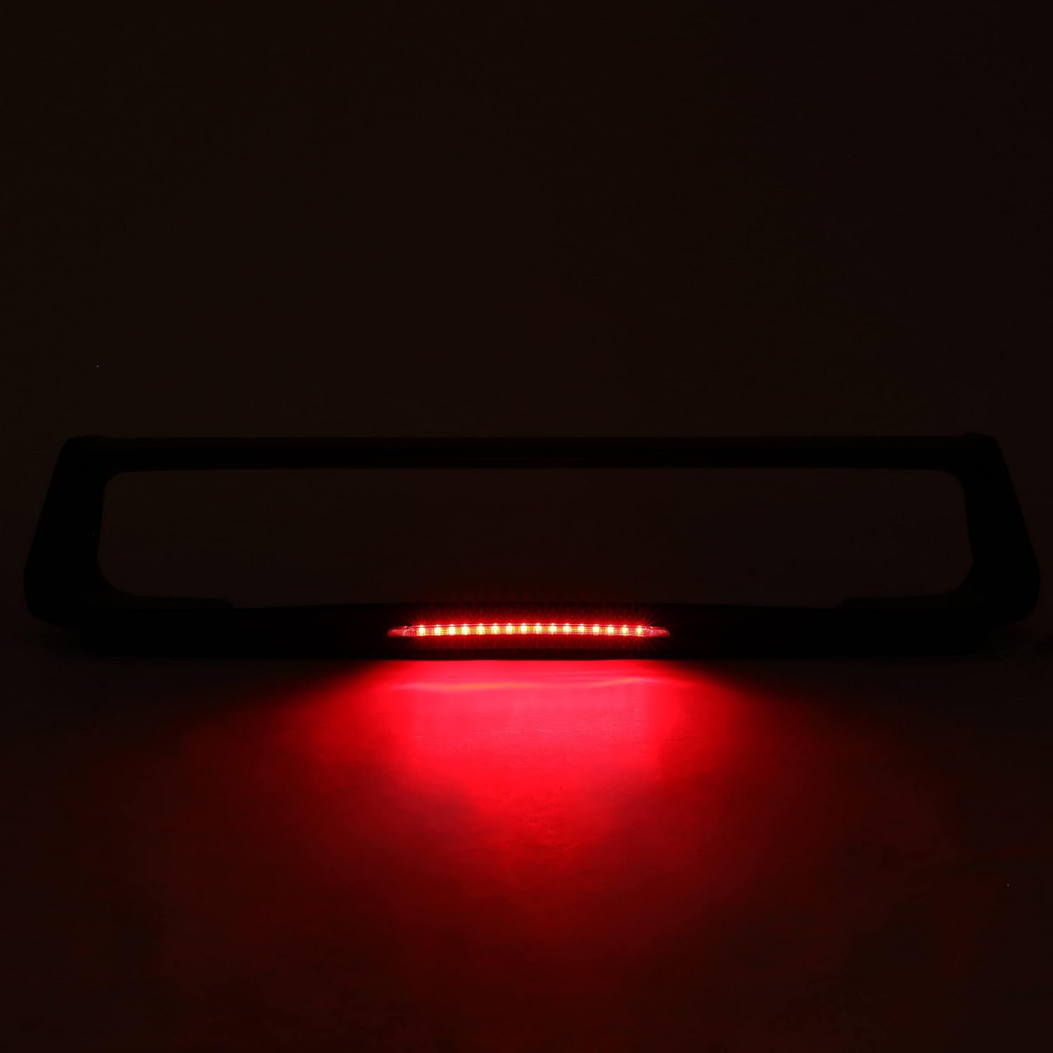 HECASA Trunk Spoiler & Brake Light Compatible with 2002-2007 Subaru Impreza WRX Sedan 4-Door Plastic Painted Matte Black