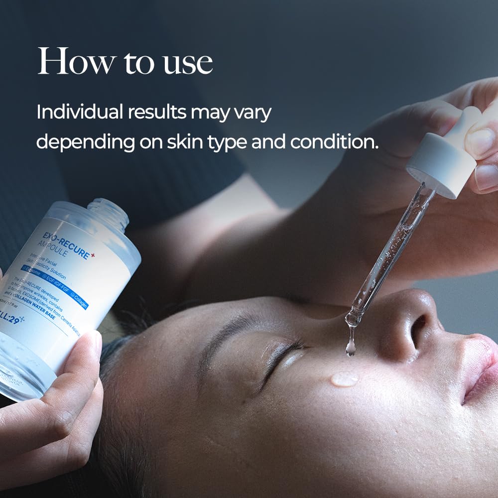 Exo-Recure Ampoule Exosome 10,000 PPM Collagen Water Fast Absorption Deep Hydration Rejuvenation Anti-Aging Glass Skin Pore Minimizer Skin Barrier KOREAN SKINCARE 50ml 1.71 Fl.Oz - Image 7