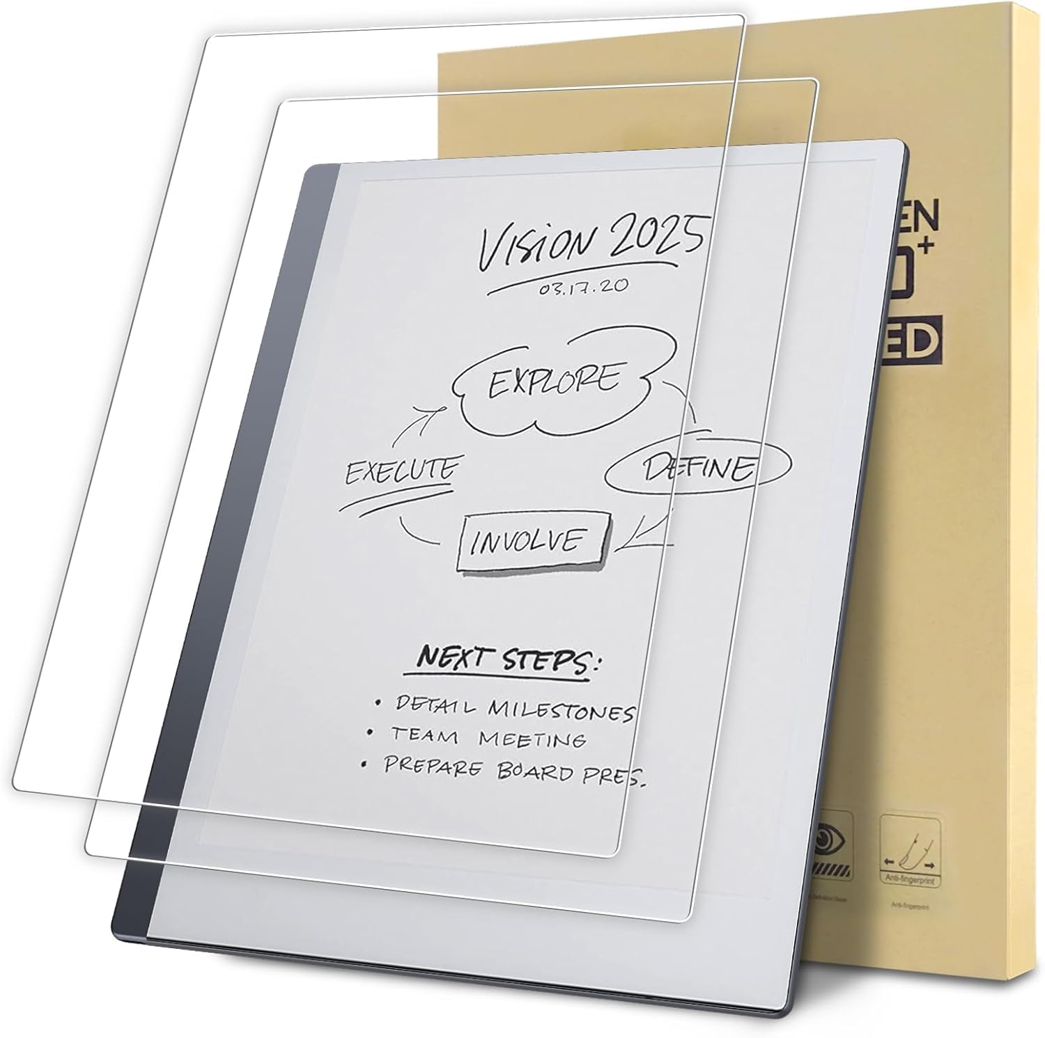 2-Pack Compatible with Remarkable 2 Screen Protector 10.3 inch Tempered Glass Protective Film Guard