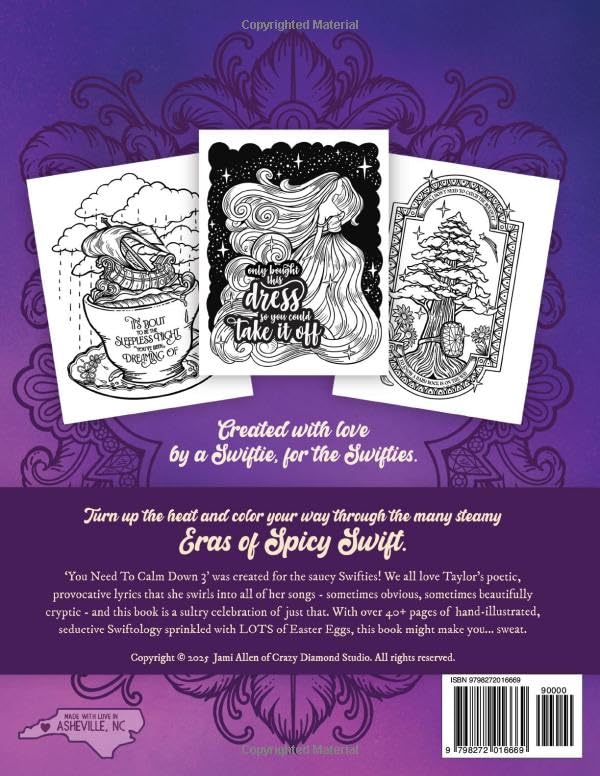 Miniatura 2 de You Need To Calm Down - Vol. 3 An Adult Coloring Book for the Swiftest Spicy & Sweary Fans 40+ Sultry Taylor Quotes & Patterns for Adult Swifties