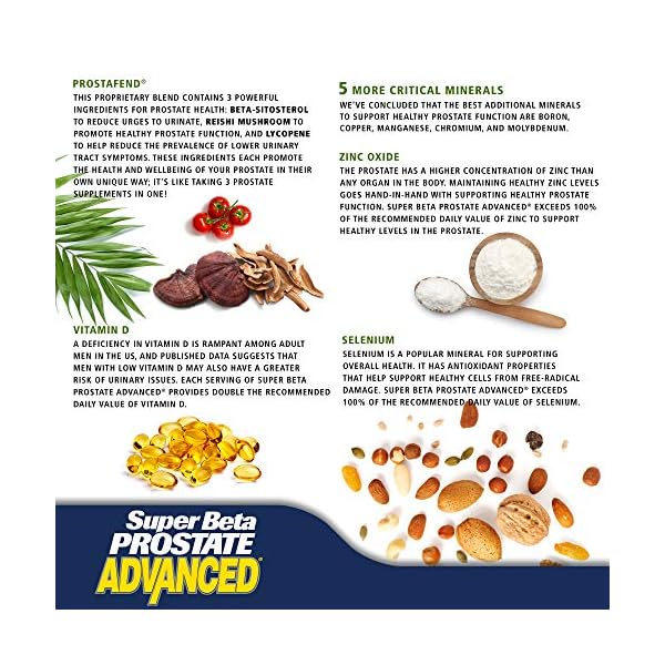 Super-Beta-Prostate-Advanced-Prostate-Supplement-for-Men--Reduce-Bathroom-Trips-Promote-Sleep-Support-Urinary-Health-Bladder-Emptying-Beta-Sitosterol-not-Saw-Palmetto-60-Caplets-1-Bottle Super Beta Prostate Advanced Prostate Supplement for Men – Reduce Bathroom Trips, Promote Sleep, Support Urinary Health & Bladder Emptying. Beta Sitosterol not Saw Palmetto. (60 Caplets, 1-Bottle)