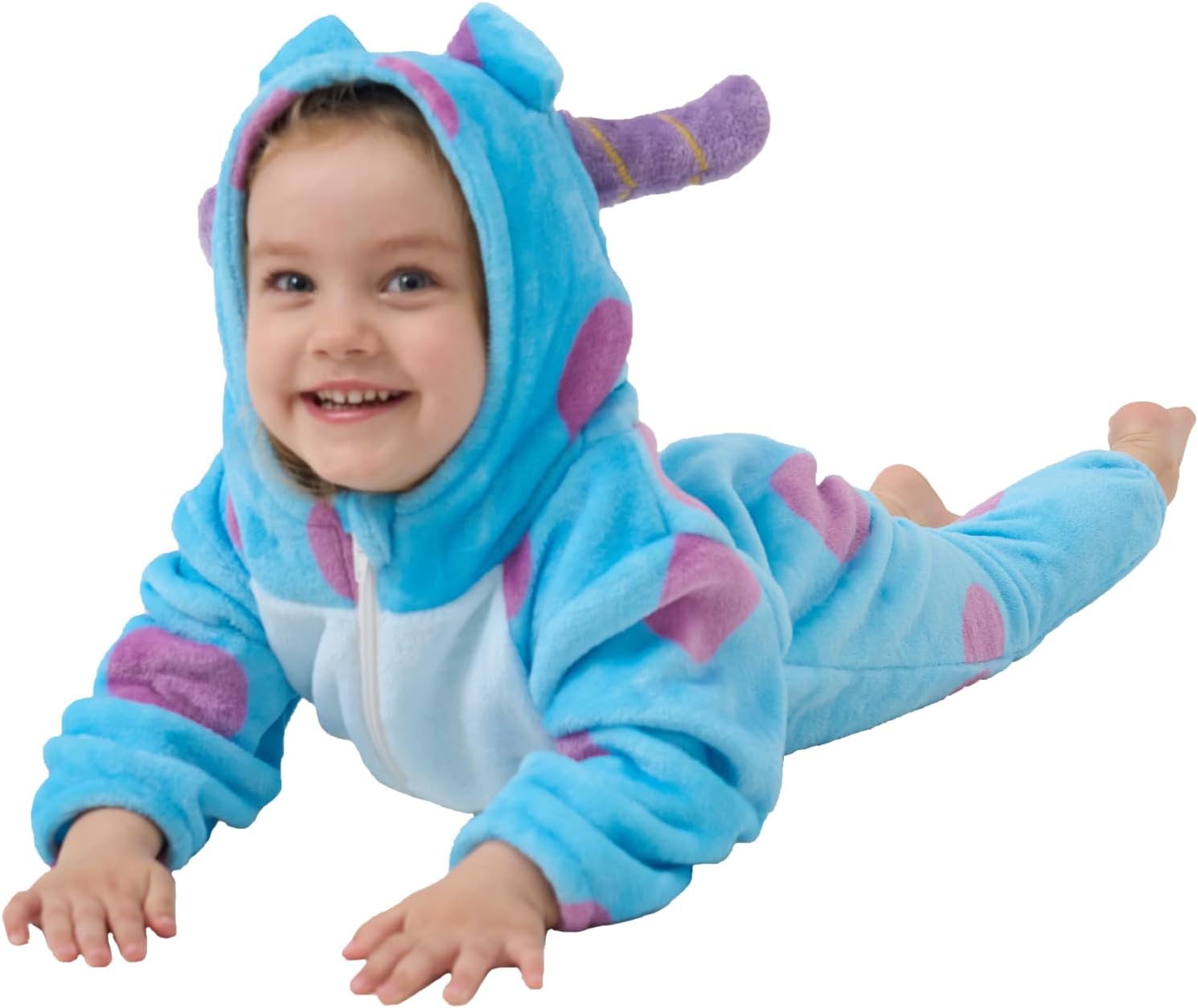 Unisex Baby Animal Onesie Pajamas,Infant Flannel Halloween Cosplay Costume, Toddler Christmas Homewear/Sleepwear - Image 4