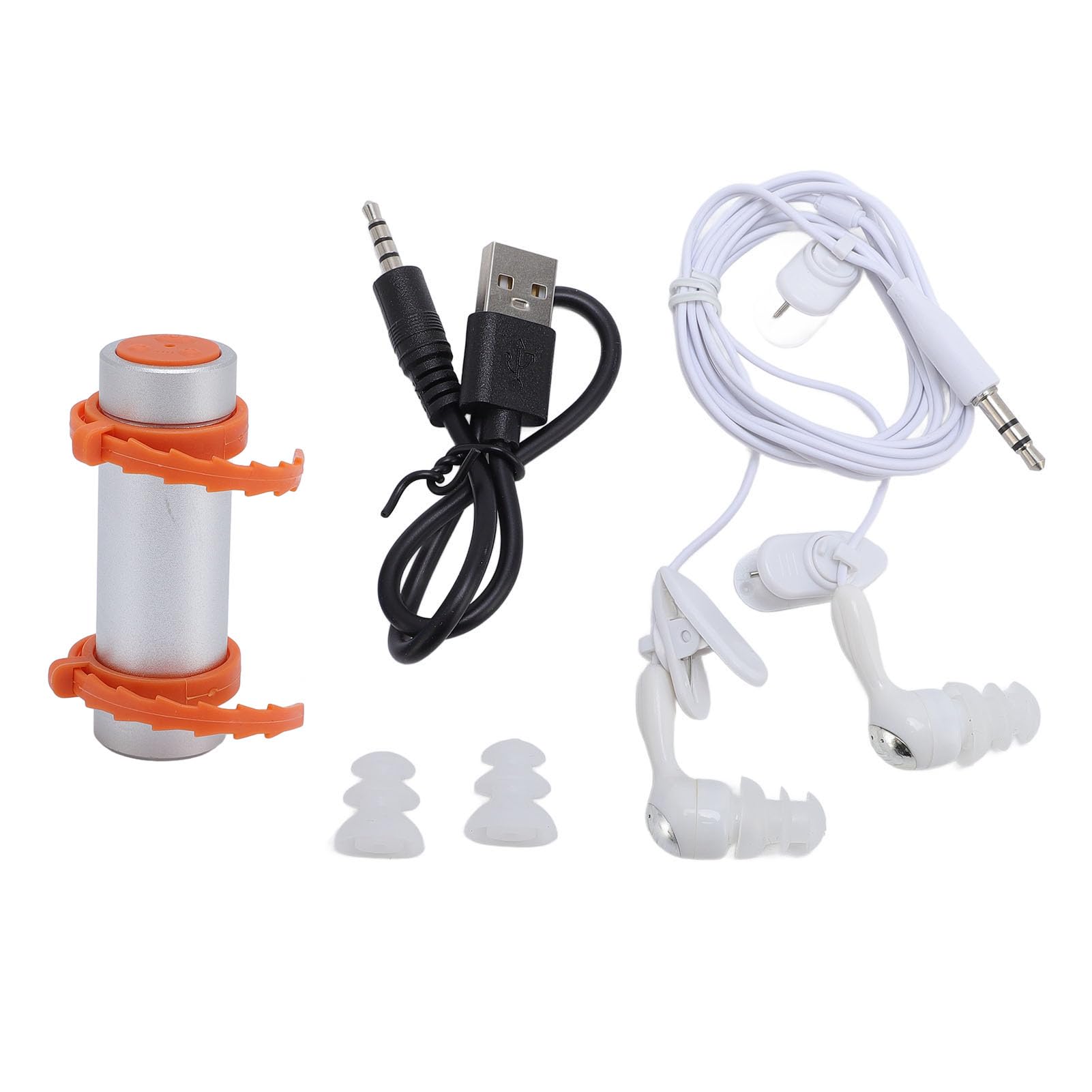 Lecteur MP3 Étanche Natation IPX8, Baladeur MP3 sous-Marin 8 Go avec Écouteurs Étanches, Coque en Aluminium pour Plongée Surf Sport