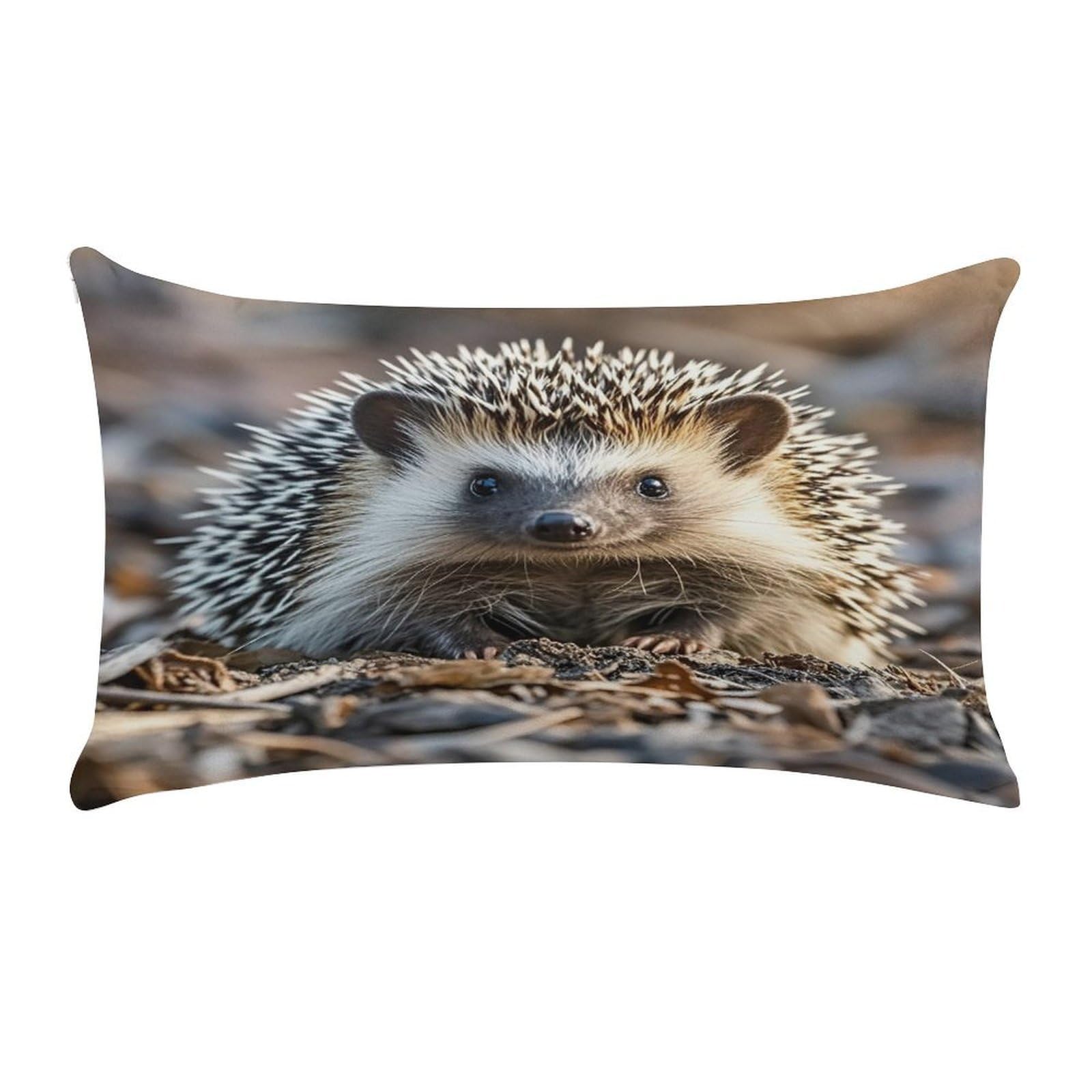 VstaDank Hedgehog Pillow Cover Pillowcase for All Seasons Short Plush Body Pillow Case Soft Cozy Fuzzy Lumbar Long Pillow Cover for Bed Sofa Bench 20 X 12 Inches