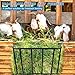 ICITYWALL Hay Feeder Goat, 24.8 x 21.26 x 12.2 Multiple Sided Goat Hay Rack Suitable for Farms, Stables, Heavy Duty Galvanized Metal Wall Hay Rack for Sheep Horses, etc
