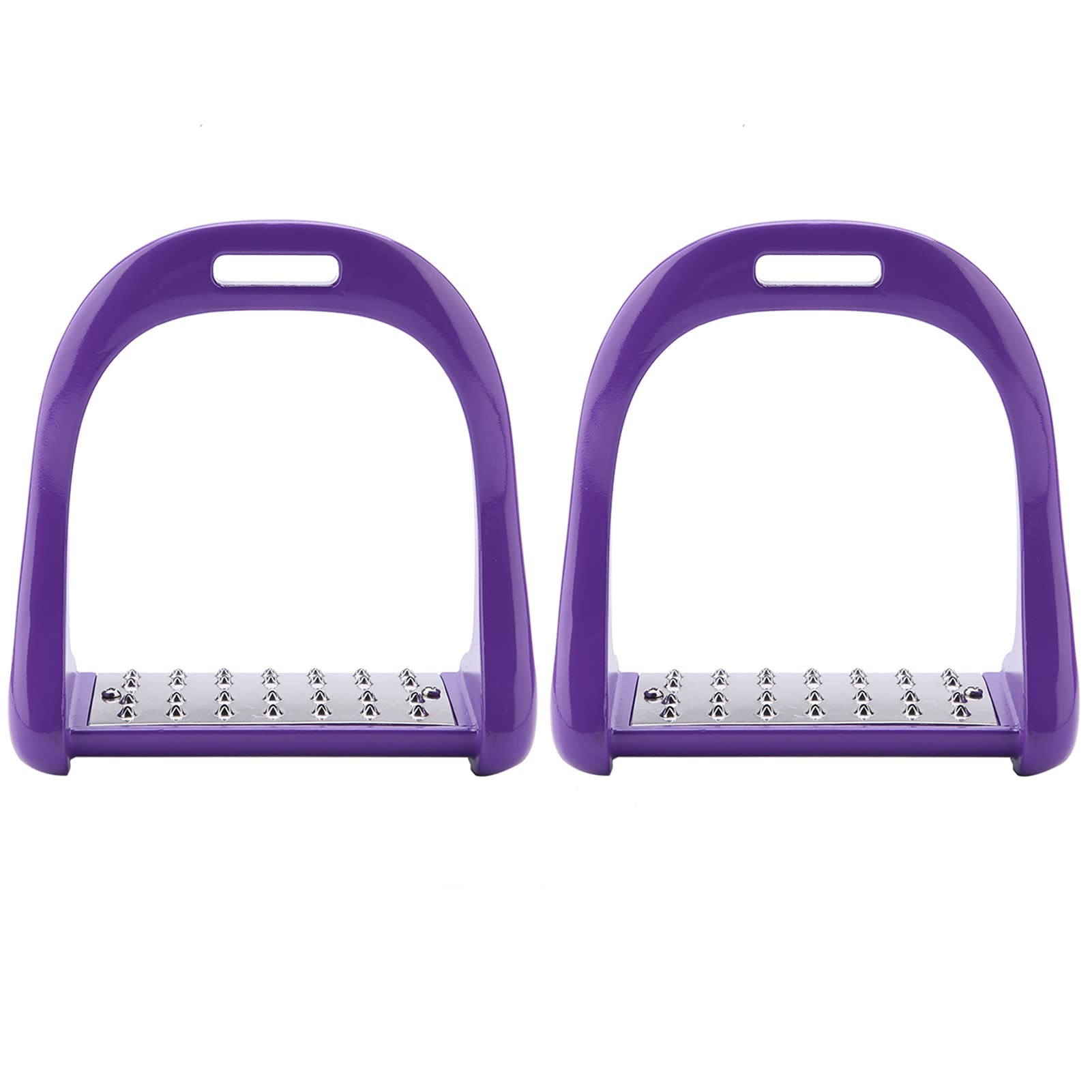 Estribo de equitación antideslizante de acero inoxidable, estribo de aluminio ecuestre, diseño ligero y duradero con 5 opciones de color para jinetes, 120 x 36 mm