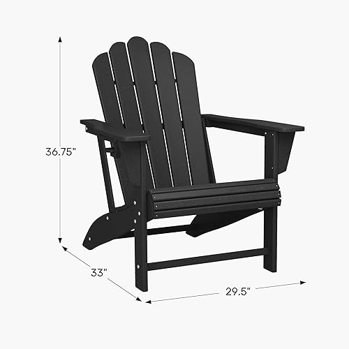 Miniatura 4 de WestinTrends Highland - Silla Adirondack de 3 piezas con portavasos y otomana plegable y juego de mesa, turquesa