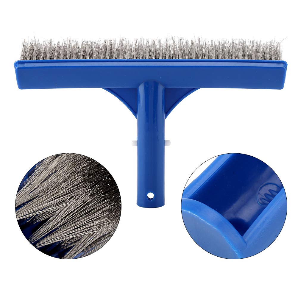 Cepillo de Acero para Piscina de 10 Pulgadas, Cepillo de Algas para Piscina de Alambre Resistente, Suministros de Limpieza de Piscinas para Paredes Inferiores, Manchas de óxido en el concreto