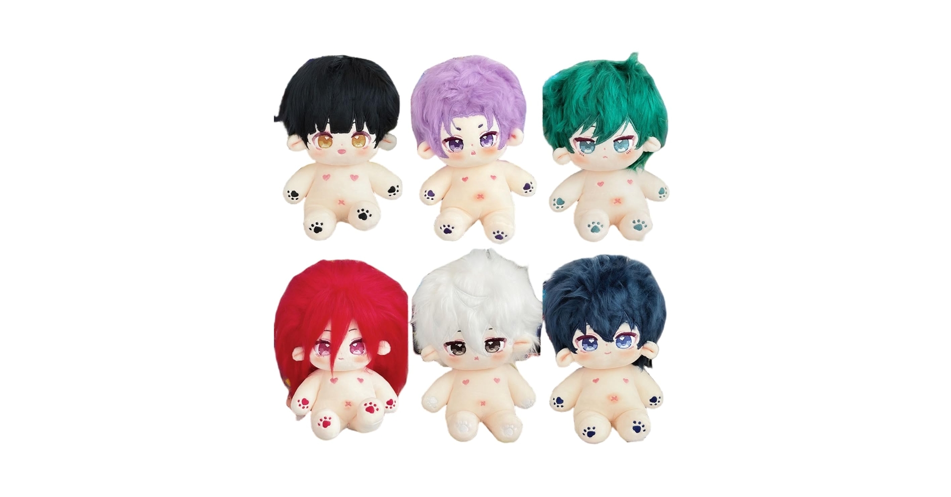 【骨ありヘアセット済♪】着せ替え　ぬいぐるみ 20cm ブルーロック　蜂楽廻　潔 Amazon.co.jp: ブルーロック ぬいぐるみ 20CM 人形ドール 潔世一