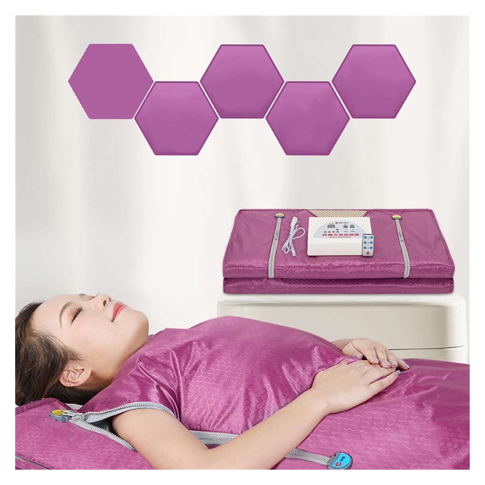 Manta de sauna Manta de sauna de infrarrojos Manta de la sauna de Househol, Salón de belleza Sauna Profesional SPA for mejorar el sueño, la belleza delgada pérdida de peso corporal. para la desintoxic