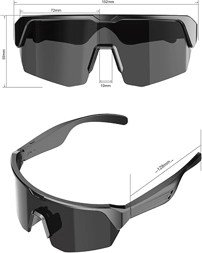 Miniatura 4 de Gafas Inteligentes, Gafas de Sol Bluetooth Polarizadas para Hombres y Mujeres, Gafas de Seguridad con Micrófono Integrado y Altavoces de Oído