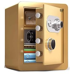 Fireproof Waterproof Safe Cash Boxes - Electronic Digital Security Safes Cabinets Wall Safe Lock Box Cash with Number