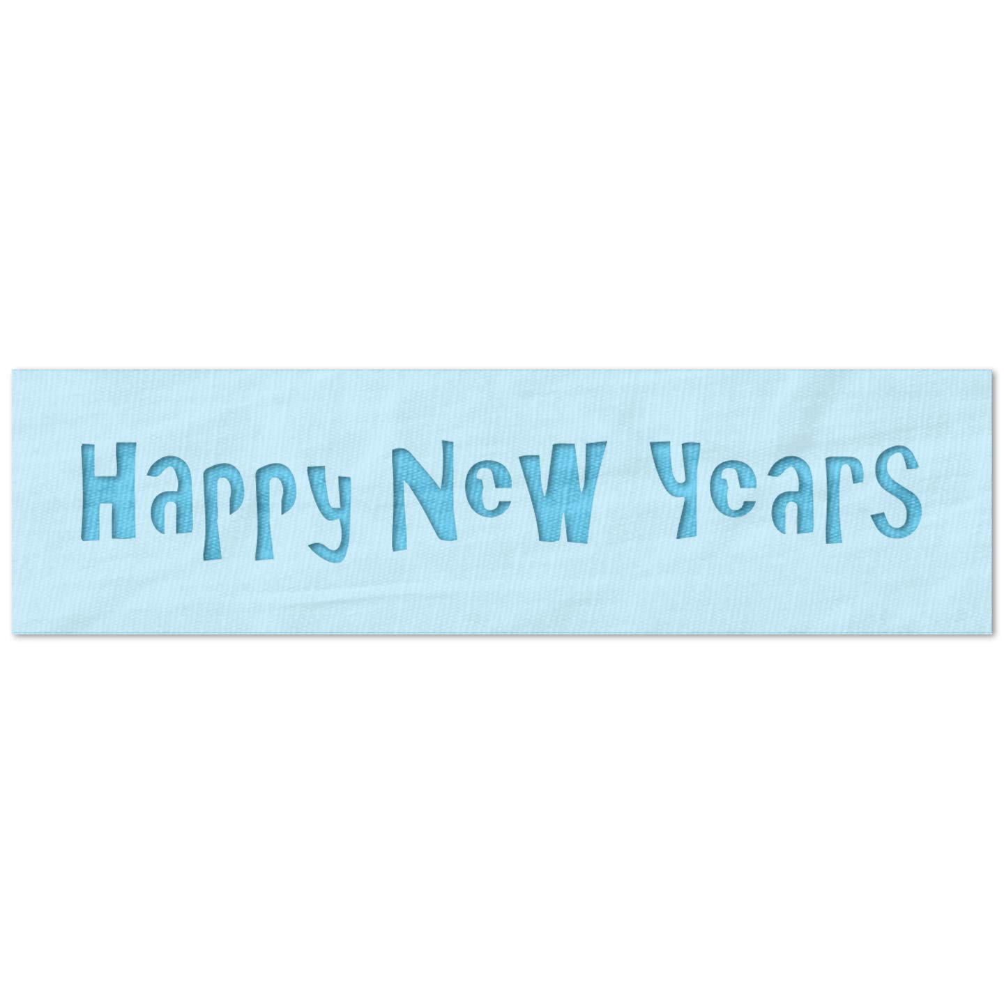 Stencil Stop Schablone "Happy New Year", wiederverwendbar, für Bastelprojekte, Malen, Zeichnen, Basteln, Mylar, 14 mm, 15,2 x 2,2 cm