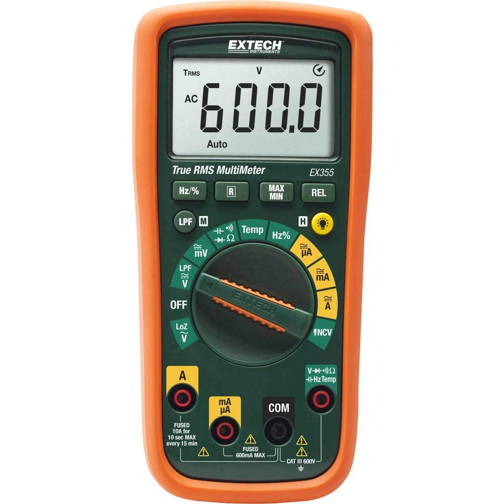 Extech EX355 True RMS Multimeter 12 Funktionen, NCV, 6000 Zähler